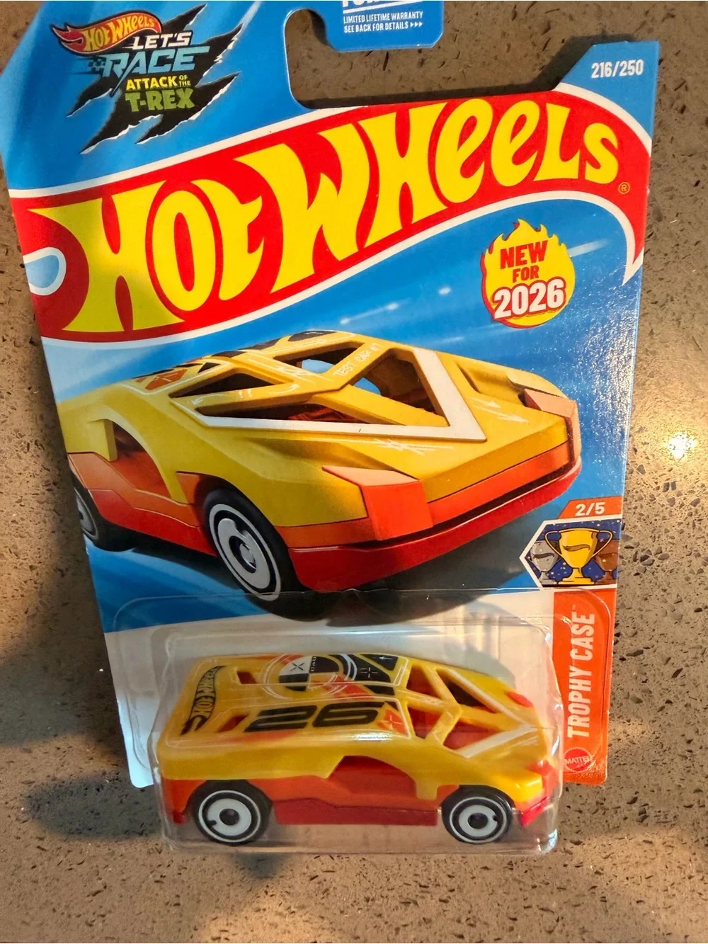 Hot Wheels Yellow & Red Die-Cast Toy Car - 2026 Release